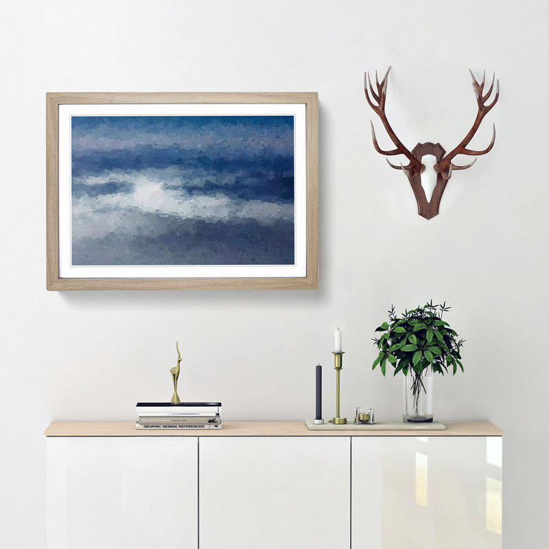 Mist of Time - Picture Frame Graphic Art Print, Oak Framed, 62cm H x 87cm W x 2cm D