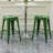 Stackable Metal Bar Stools Set of 2, Counter Height Bar Stools 24 Inches Industrial Bar Chairs Patio Stool, Backless Stool Indoor Outdoor Classroom Kitchen Stools Bar Chairs-18608712