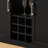 47.4-Inch U-Shaped Bar Table, Folding Tabletop With Power Outlet, Double-Door Storage Cabinet, Built-In Wine Rack, Multi-Purpose For Dining Room Use, Black.-1689154148
