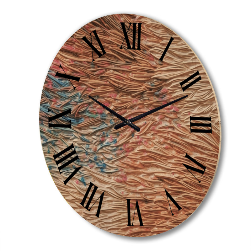 Horloge murale en bois massif Amerra, Très grand