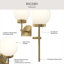 Applique murale 1 lumière Rigsby-127683765