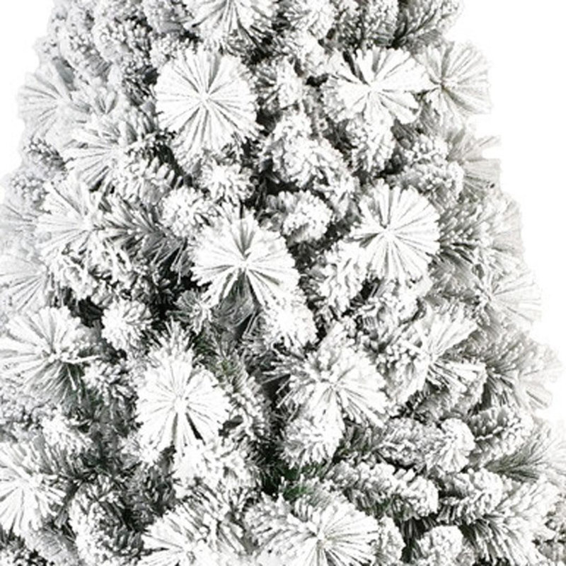 Arbre de Noël pin vert et blanc 7,5 pi
