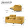 Teekam 73.25"W Power Reclining Zero Gravity Sofa With Adjustable Headrest And Footrest