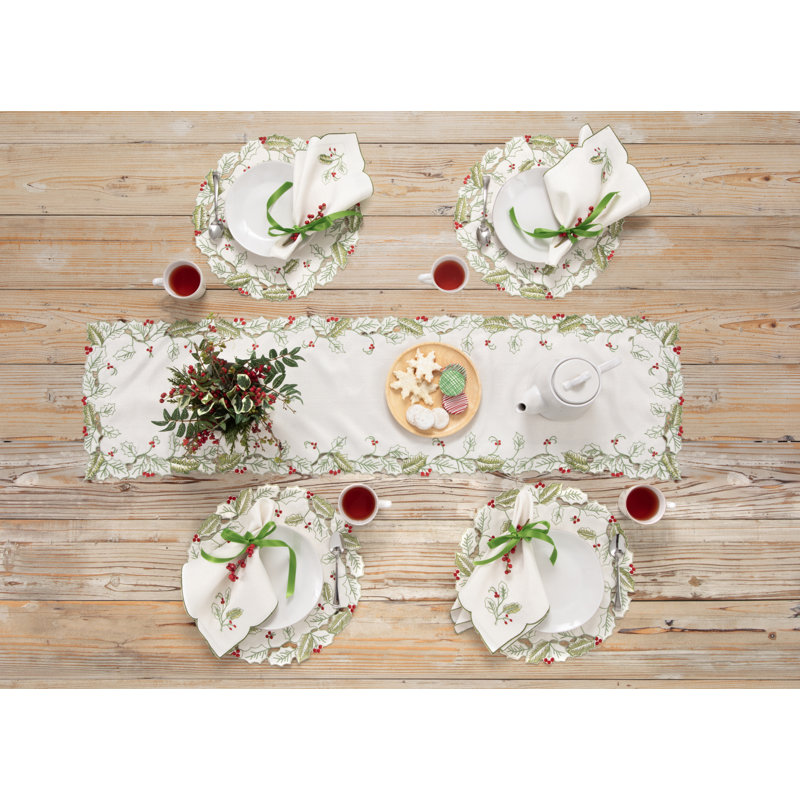  Holiday Vine Cutwork Runner