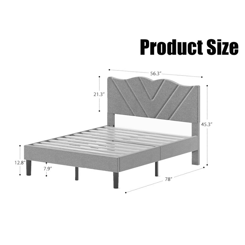 Structure de lit plateforme double, Double