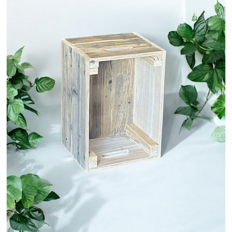 Caisse en bois massif, 9,5 x 11,25 x 15,75, Inachevé