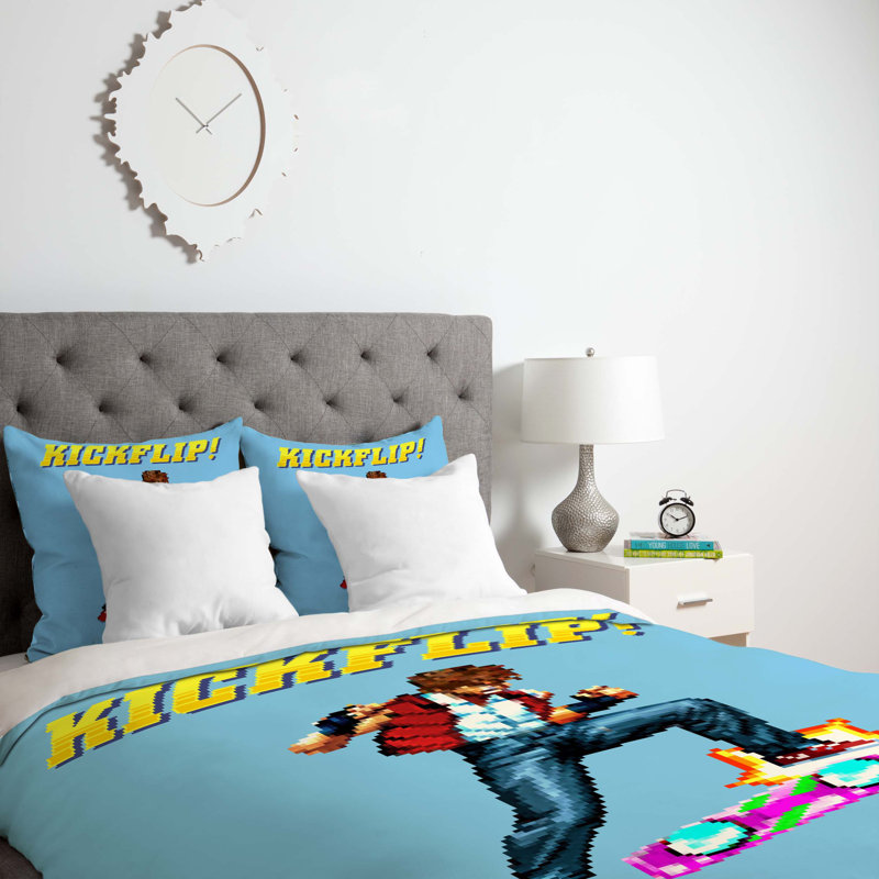 Housse de couette légère kickflip, Housse de couette pour grand lit