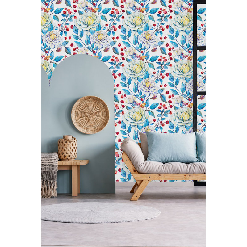 Carreau de papier peint auto-adhésif l 25 po, L 2,09 pi x L 18,75 pi