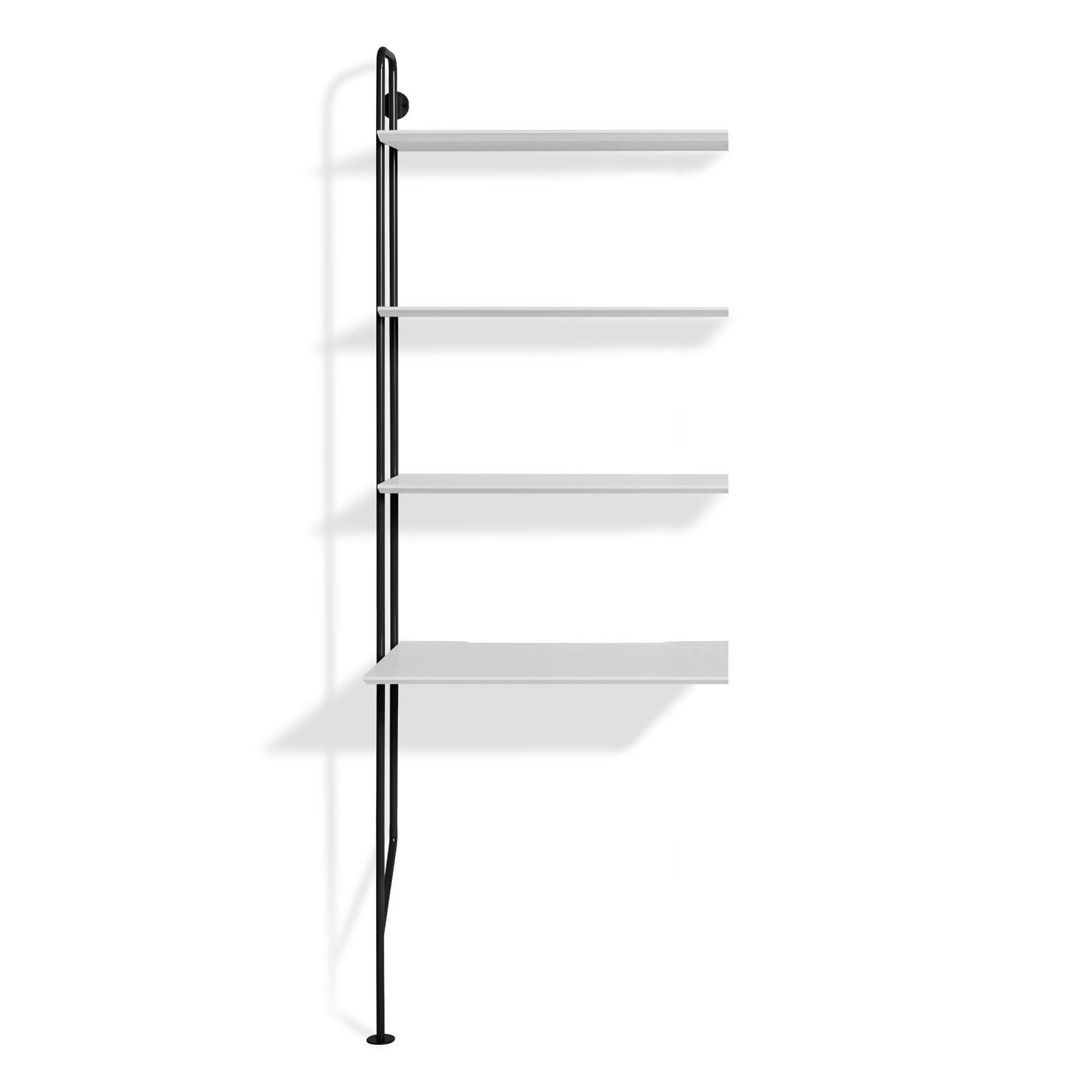 Hitch Leaning / Ladder Desk, Black, White