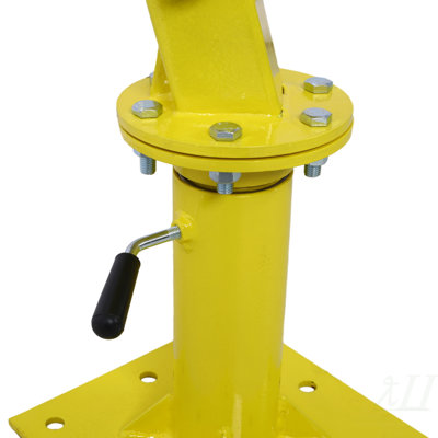 Camion-grue hydraulique avec treuil manuel, camion-grue à treuil - 2000-Lb. Capacité jaune