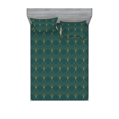  Ensemble de draps en microfibre géométrique