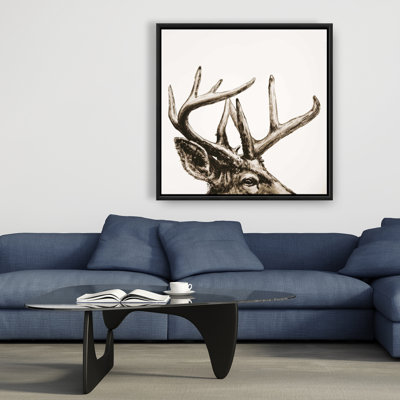 " Roe Deer Plume Sepia "