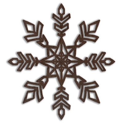 4'' Metal Holiday Shaped Ornament