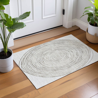 Machine Washable Indoor/Outdoor Chantille ACN2647 Geometric Rug