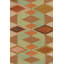 Scandinavian Hand Knotted Wool Geometric Area Rug-1353933473