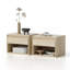 Table de chevet flottante moderne avec tiroir et tablette ouverte-1833985617-1833985647