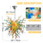 6-Light Modern Artistic Hand-Blown Glass Sputnik Chandelier