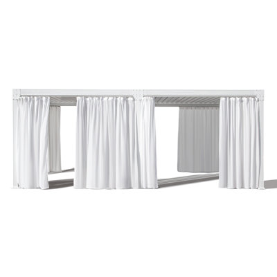Pergola en aluminium à toit réglable