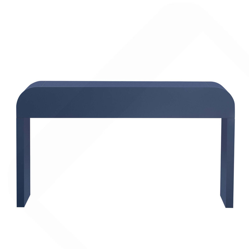Codel Entry Console Table with Fluted Drawers, Blue