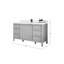 Chêne Elizabeth 60 po X P 22 po Meuble-lavabo simple en D-109589243