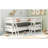 L-Shaped Bunk Bed With Ladder,Twin Size-Gray-2130838269