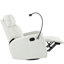 Chaise berçante pivotante 360 ° - Design confortable gris pour le plaisir