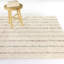Yardley Cream Striped Shag Area Rug-1973925552