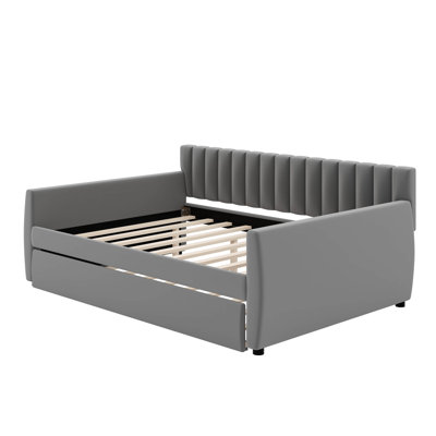 Full Size Upholstered Daybed With Trundle by Latitude Run