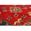 Tapis décoratif en laine rouge de conception unique 6 pi 4 po X 8 pi 10 po noué à la main New Age