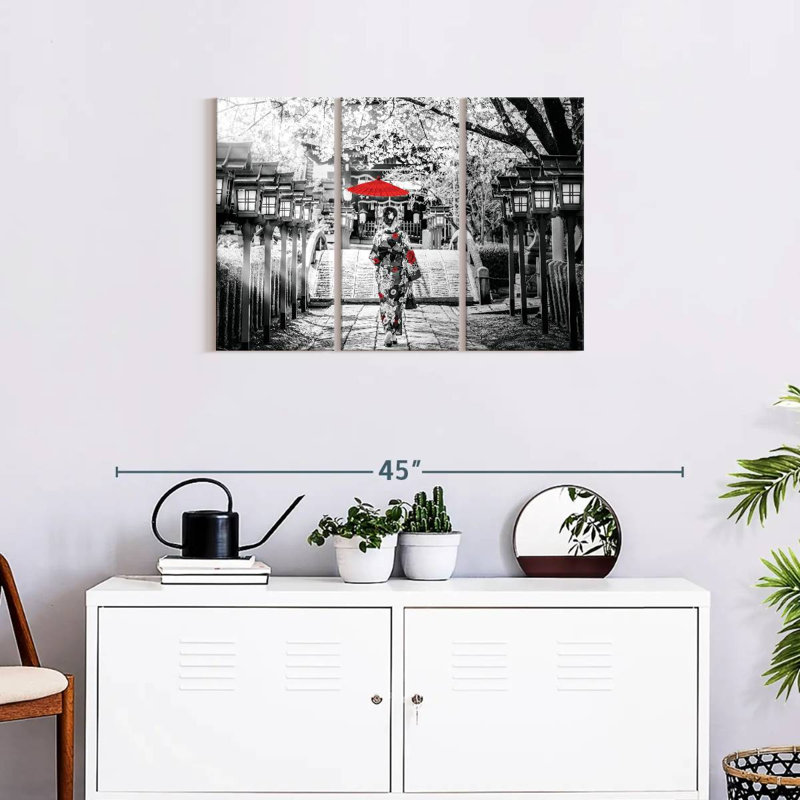 Ensemble de 3 pièces Geisha Pop, H 20 po x l 33 po x P 1,25 po