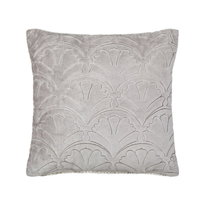 Amity Geometric Grey Square Cushion