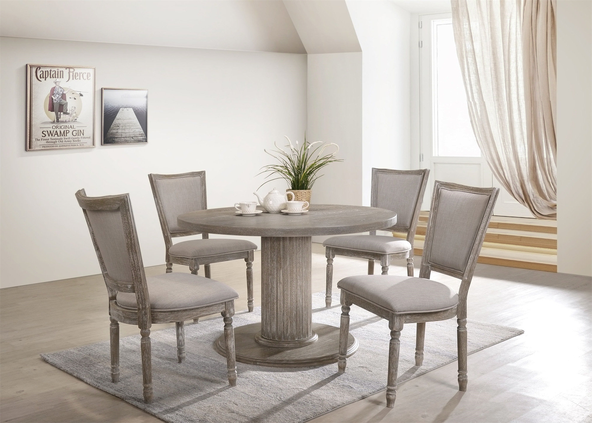 Ivy Bronx Shontay Dining Table, Reclaimed Gray,Dining room table ...