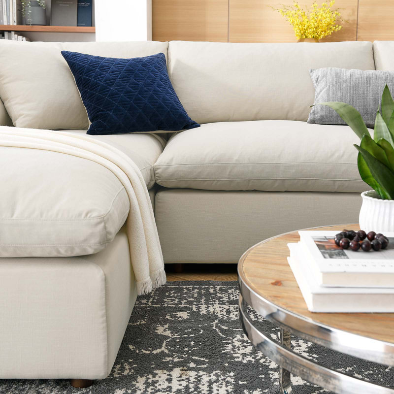 Commix 158" Wide Symmetrical Sofa & Chaise, Beige 