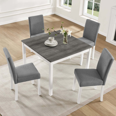 Compact 5-Piece Dining Set with Space-Saving Design