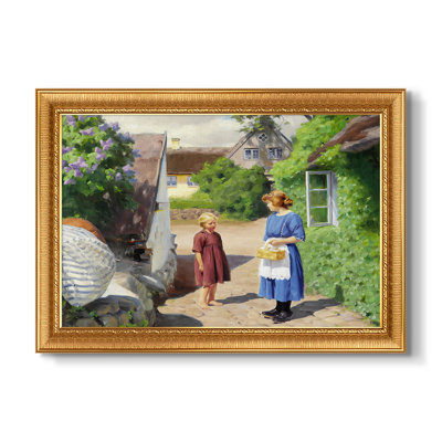 Summer Day in Jyllinge, 1922 - Hans Andersen Brendekilde - Toile encadrée sur mesure
