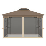 12 pi. L 10 pi. Pavillon de jardin en métal