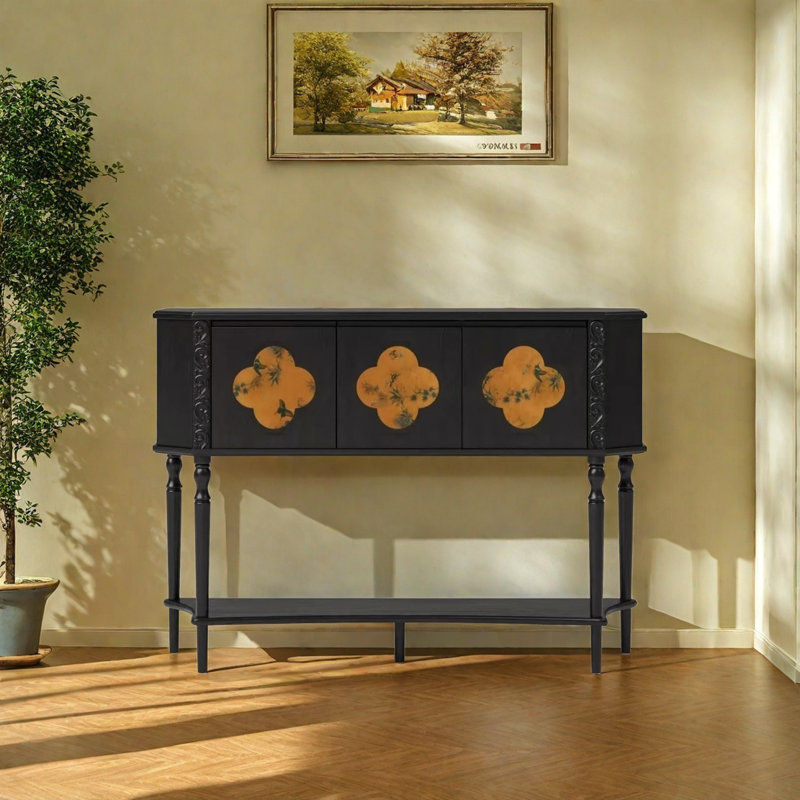 Retro Multifunctional Console Table