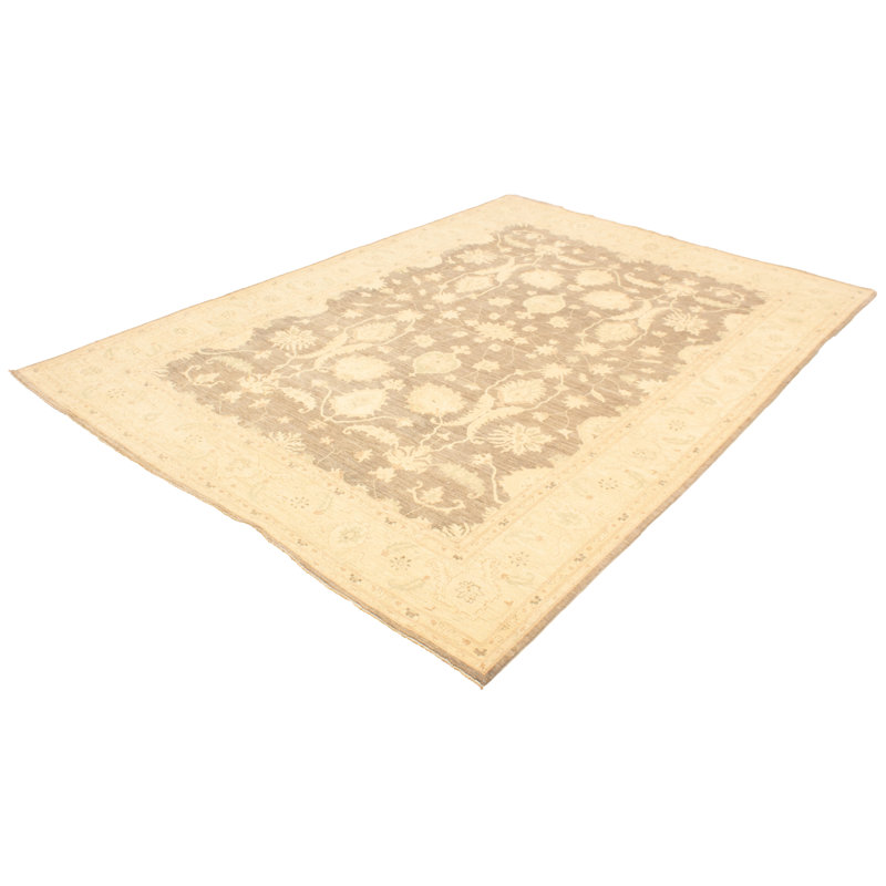 Iwar One-of-a-Kind 9'11" X 13'5" 2010s Wool Area Rug in Ivory