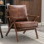 Fauteuil en similicuir avec structure en bois massif Joichiro -1813991998-1859959337