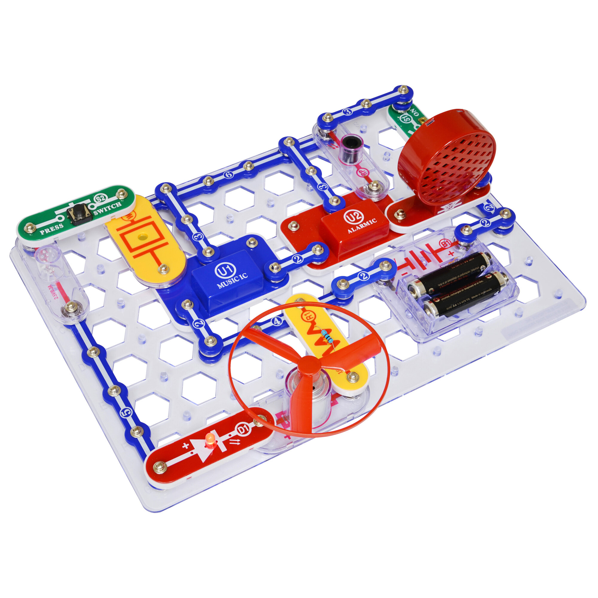 Snap Circuits Jr. SC-100 Electronics Exploration Kit, Over 100 Projects,  Full Color Project Manual, 28 Parts, STEM Educational Toy for Kids 8 + :  Toys & Games 