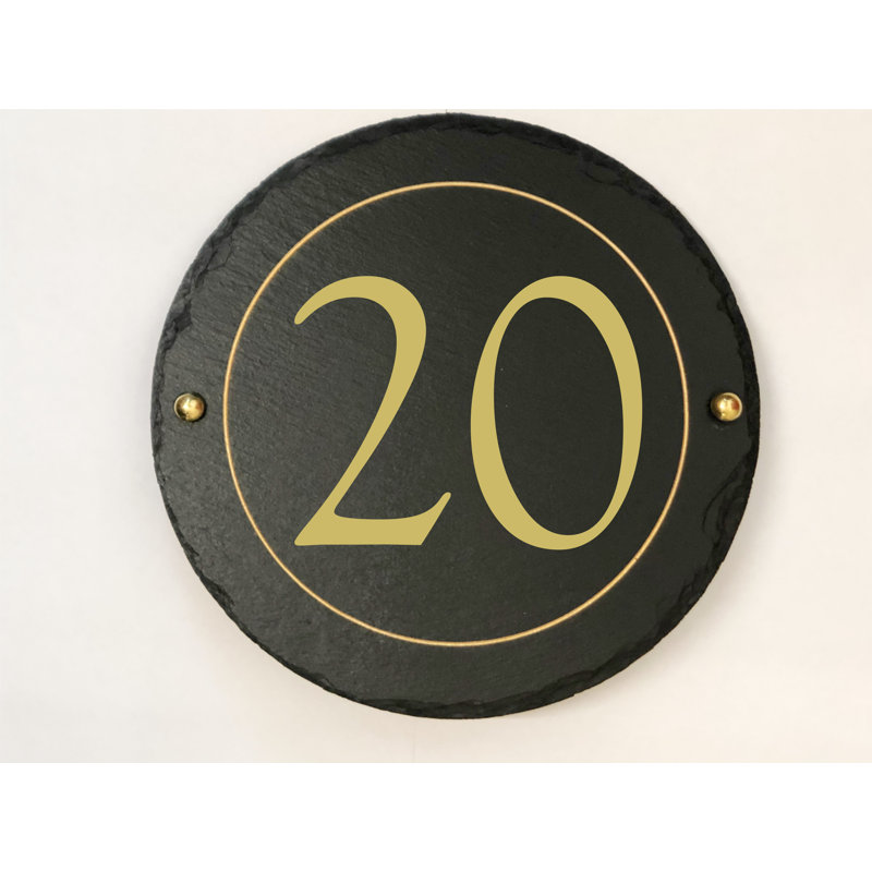 Easingwold 24cm H Stone House Number, 20
