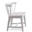 Chaise d'appoint à dossier Windsor en bois massif Gabby