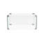 Verre carré de 30 po pour les brûleurs de foyer, structure trempée, flamme régulière de protection contre le vent, design transparent d'aspect contemporain pour orner le décor, installation et retrait sans effort, 18 po de profondeur, 4 po