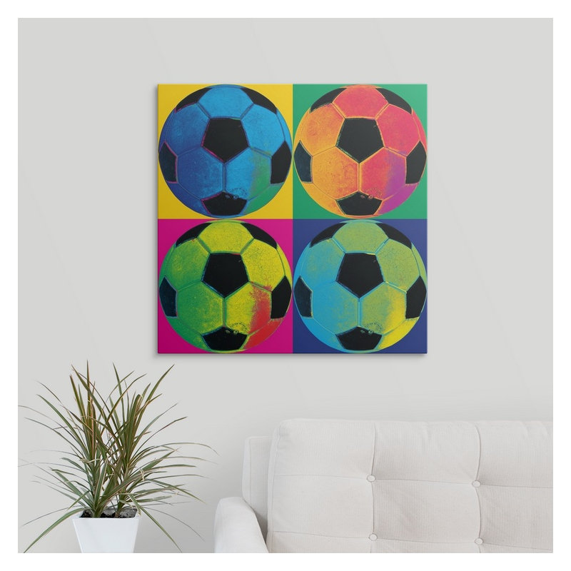 «Ball Four-Soccer», impression, H 24 po x l 24 po x P 1,5 po, Toile