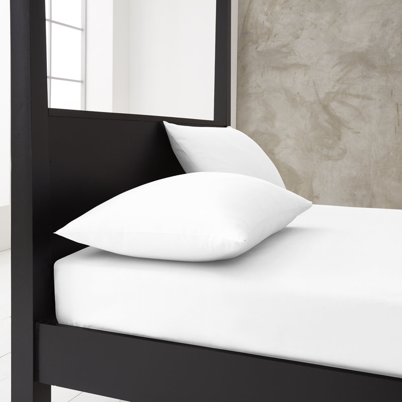 Premium Housewife Pillowcases Solid Colour Polycotton Material 50x75cm Size Easy Care Machine Washable Bedding, White