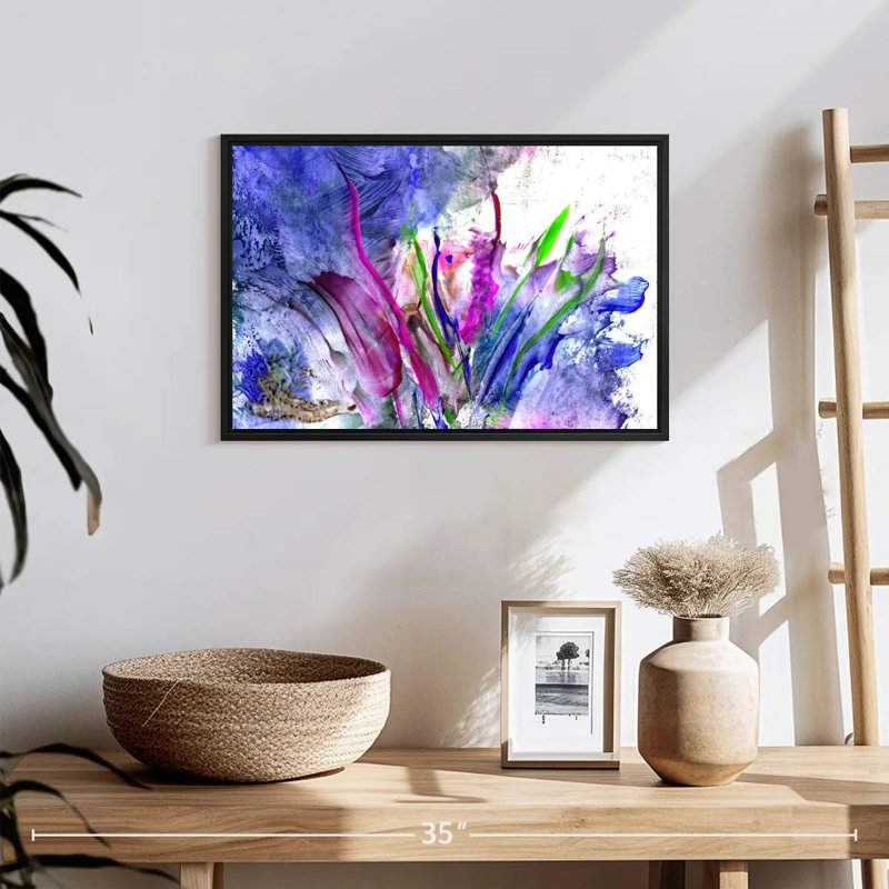 Avery Abstract Flower, 13" H x 19" W