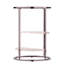 Table d'appoint ronde Ledermore avec pierre artificielle