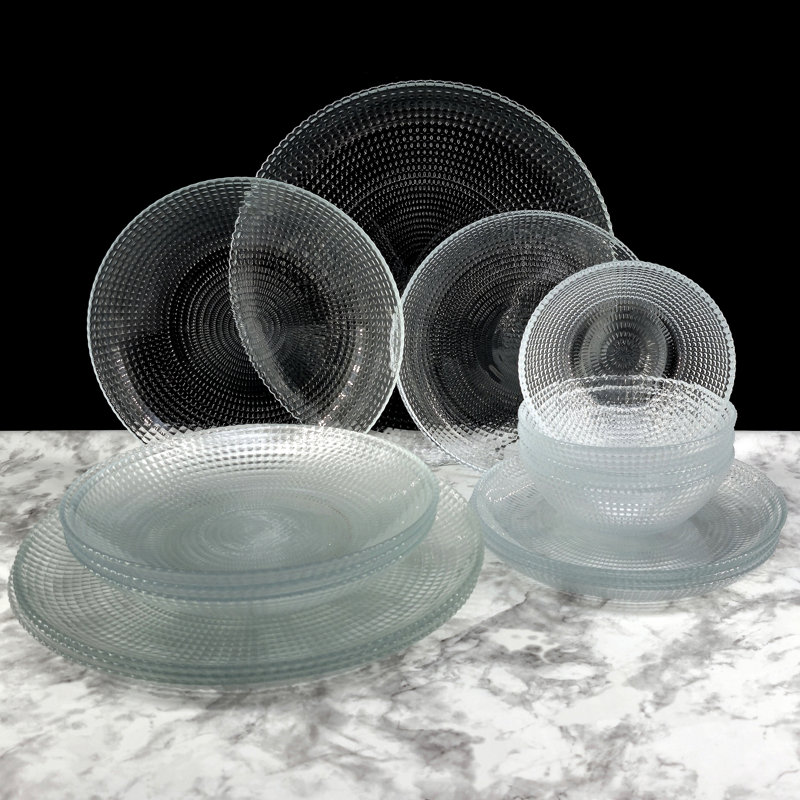 Mackai Glass Dinnerware Set of 16