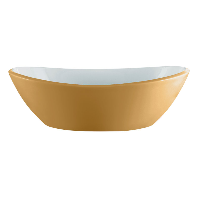 Amalfi 21.62'' L Bathroom Sink, Matte White, Mint Turquoise - Matte