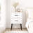 2-Drawer Nightstand With Metal Legs And Metal Handles, Modern White Bedside Table, Small End Table For Bedroom, Living Room Or Apartment